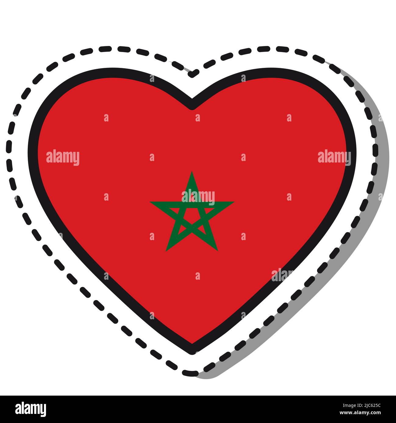 Stickers ARAI SZR VAS Flag Maroc (avant/arrière)