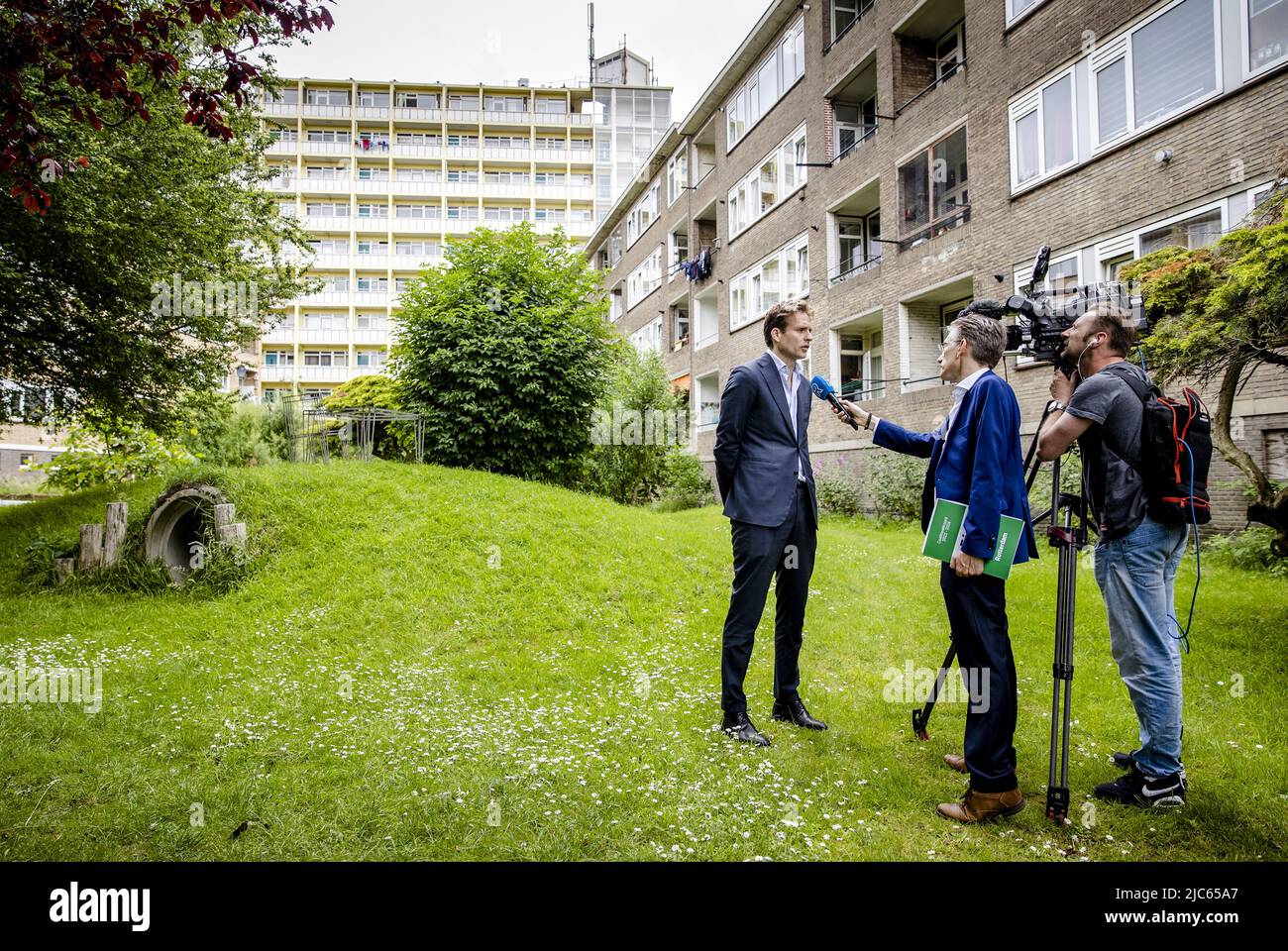 2022-06-10 15:29:31 ROTTERDAM - Vincent Karremans (VVD) pendant la présentation de l'accord de coalition des parties qui formeront le conseil de Rotterdam. ANP SEM VAN DER WAL pays-bas sortie - belgique sortie Banque D'Images