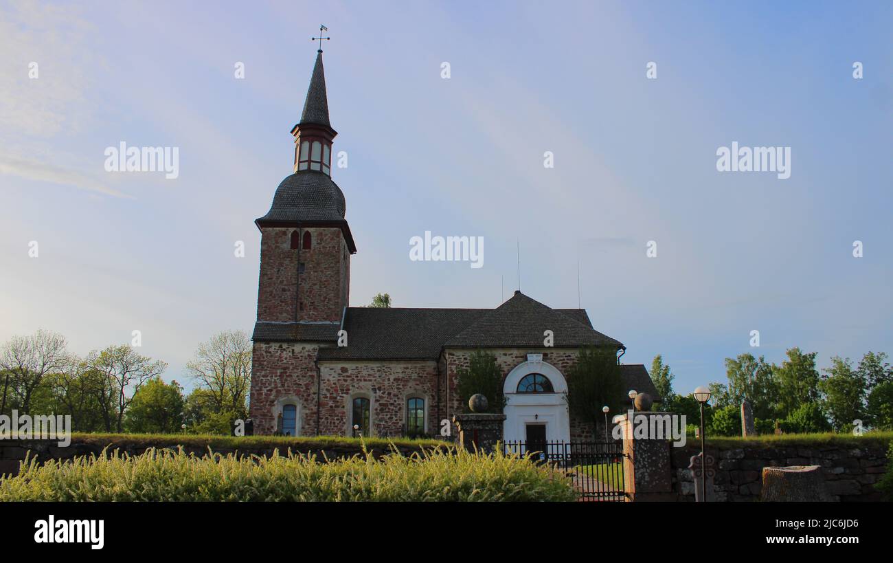 Jomala kyrka, 1285, Åland Banque D'Images