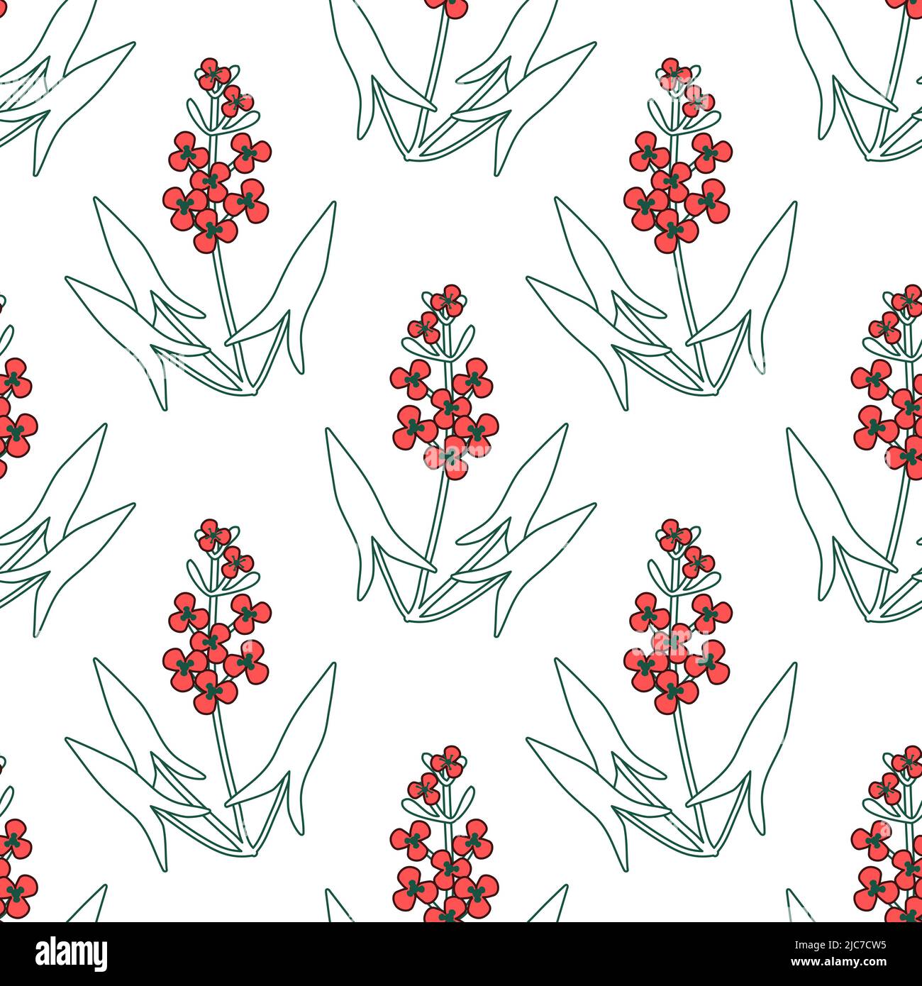Motif sans couture avec fleurs décoratives Illustration de Vecteur