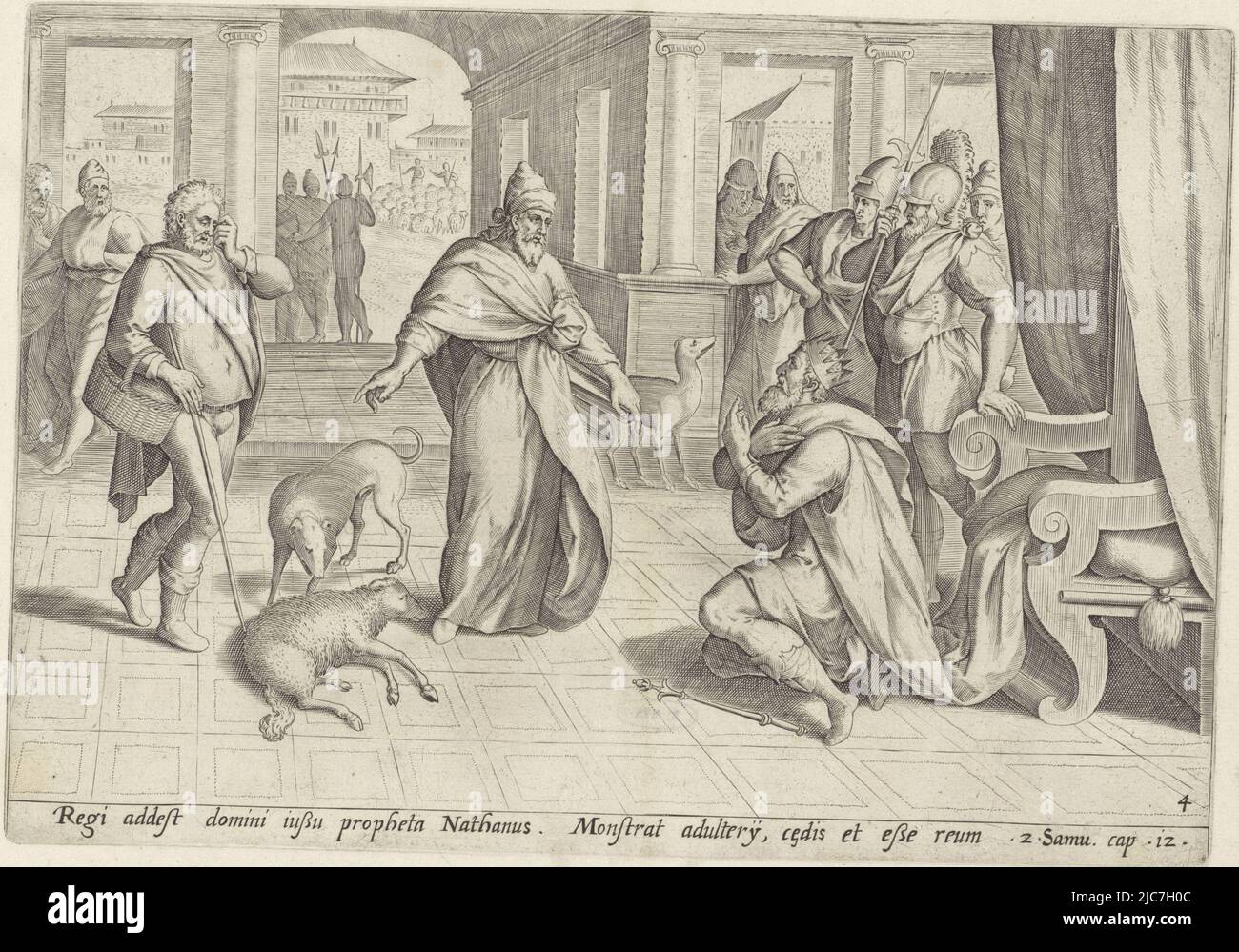 Le prophète Natan vient au roi David et lui dit une parabole sur un