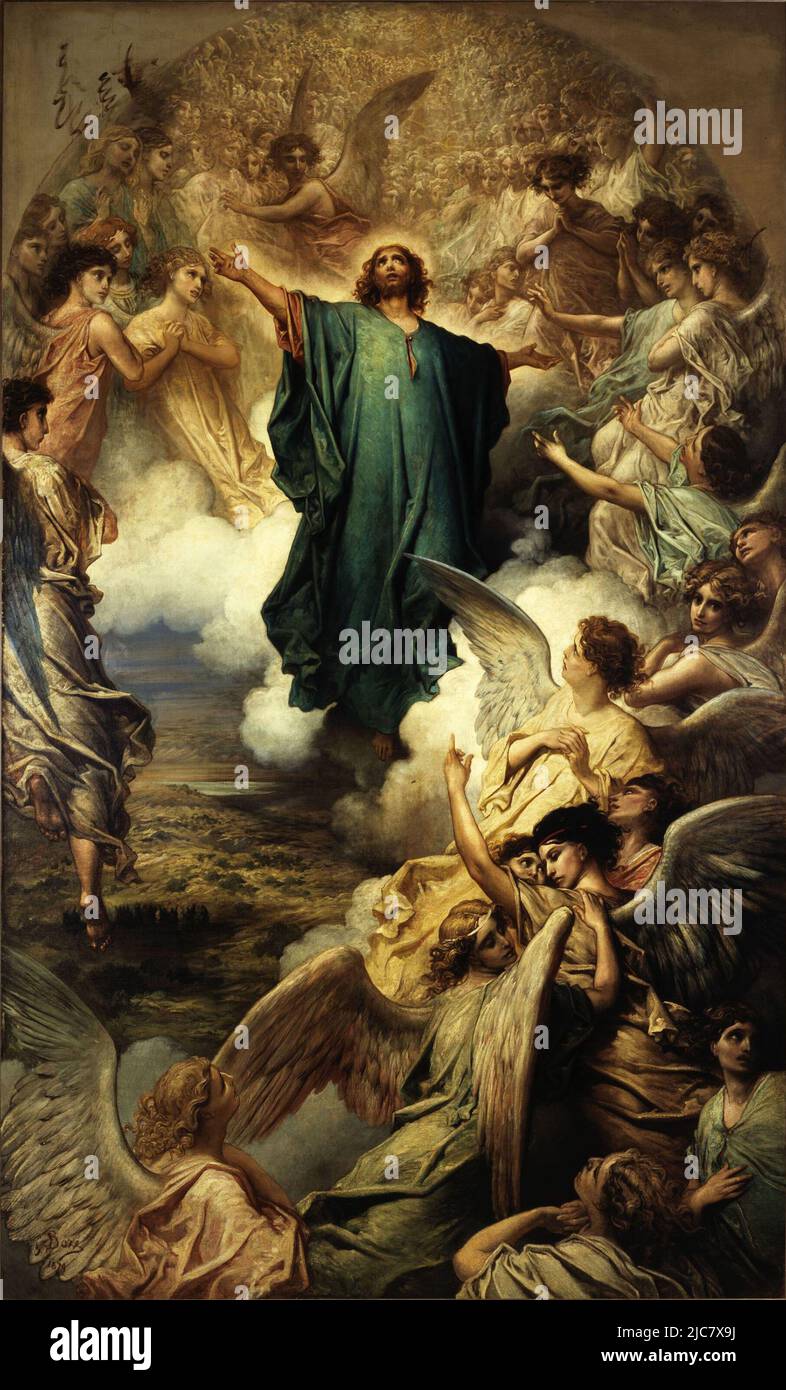 L'Ascension du Christ par Gustave doré (1832-1883) Banque D'Images