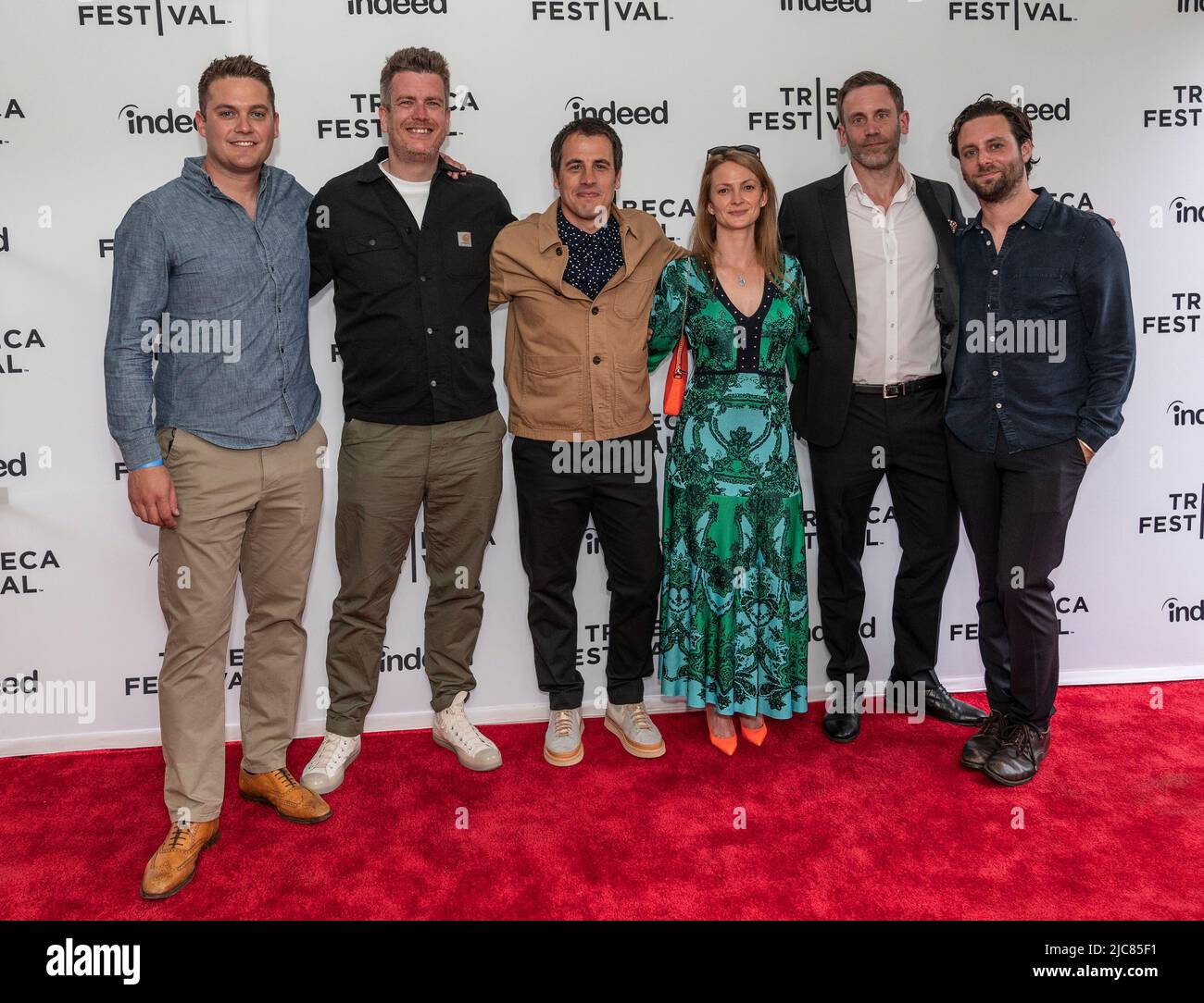 New York, États-Unis. 10th juin 2022. Lucas Tuckunt, Steve Williams, Barney Douglass, Victoria Barrel, Paddy Kelly, Felix White assiste à la première du documentaire McEnroe pendant le Festival du film de Tribeca au SVA Theatre de New York sur 10 juin 2022. (Photo de Lev Radin/Sipa USA) crédit: SIPA USA/Alay Live News Banque D'Images