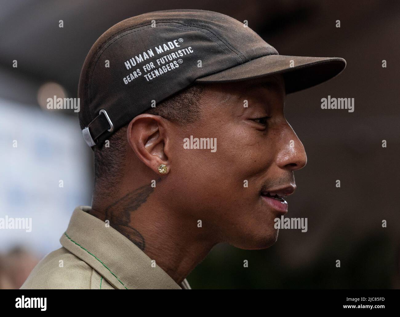 New York, États-Unis. 10th juin 2022. Pharrell Williams assiste à la conversation des conteurs pendant le Tribeca film Festival au BMCC Credit: SIPA USA/Alay Live News Banque D'Images