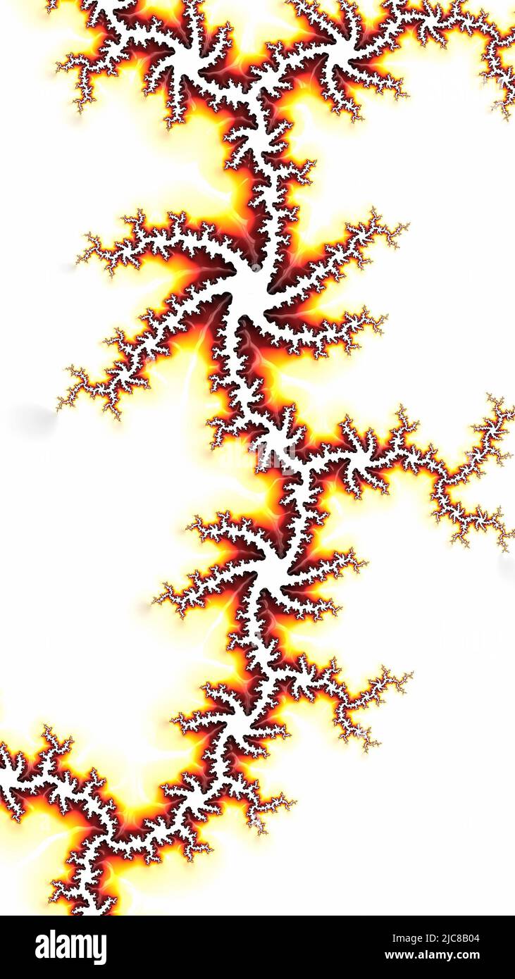 Un arrière-plan fractal 3D abstrait, artistique et imaginatif Banque D'Images