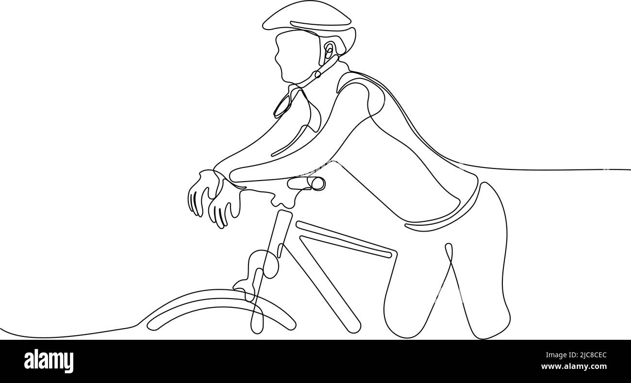 Woman riding a bike Illustration de Vecteur