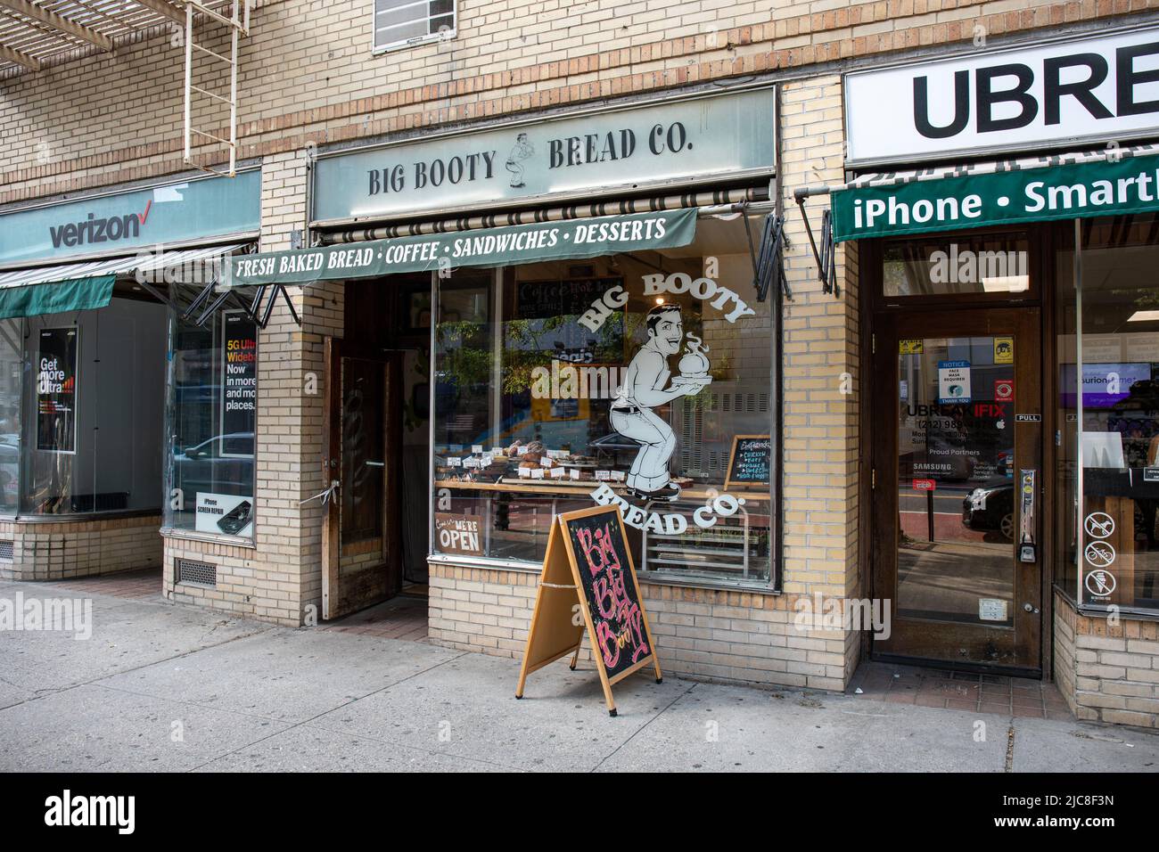 Big Booty Bread Co. Dans le quartier Chelsea de Manhattan, New York City, États-Unis d'Amérique Banque D'Images