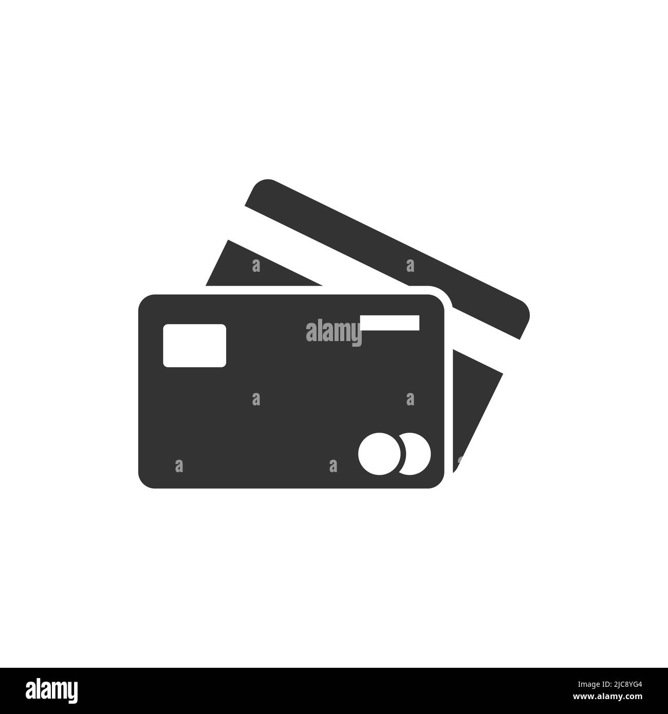 Icône de carte de crédit dans le style plat. Illustration du vecteur de paiement en ligne sur un arrière-plan isolé. Concept commercial de signature bancaire. Illustration de Vecteur