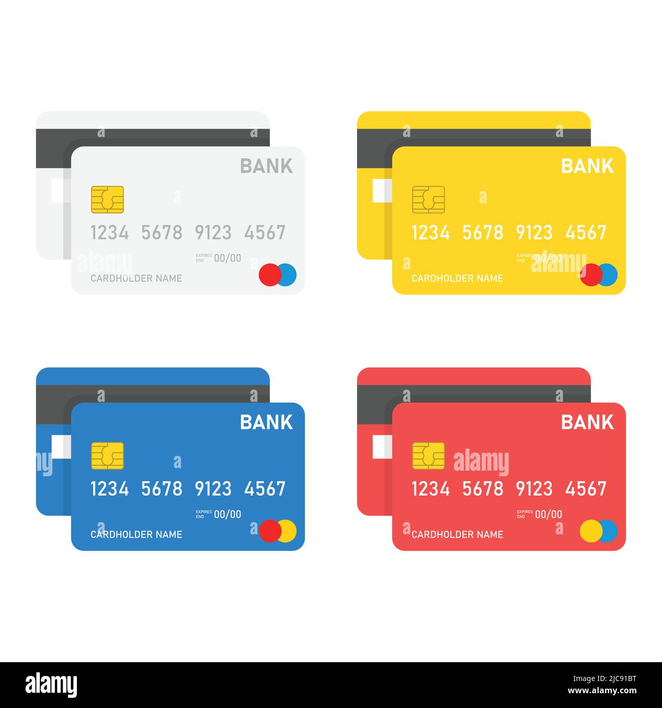 Icône de carte de crédit dans le style plat. Illustration du vecteur de paiement en ligne sur un arrière-plan isolé. Concept commercial de signature bancaire. Illustration de Vecteur