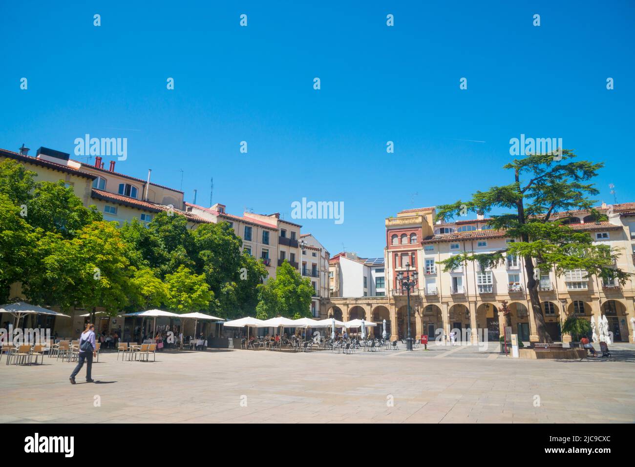 Place Constitucion. Logroño, Espagne. Banque D'Images