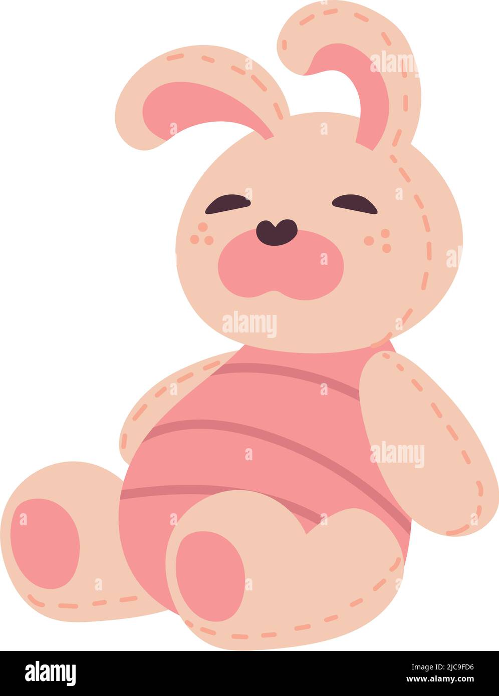 joli lapin farci Illustration de Vecteur