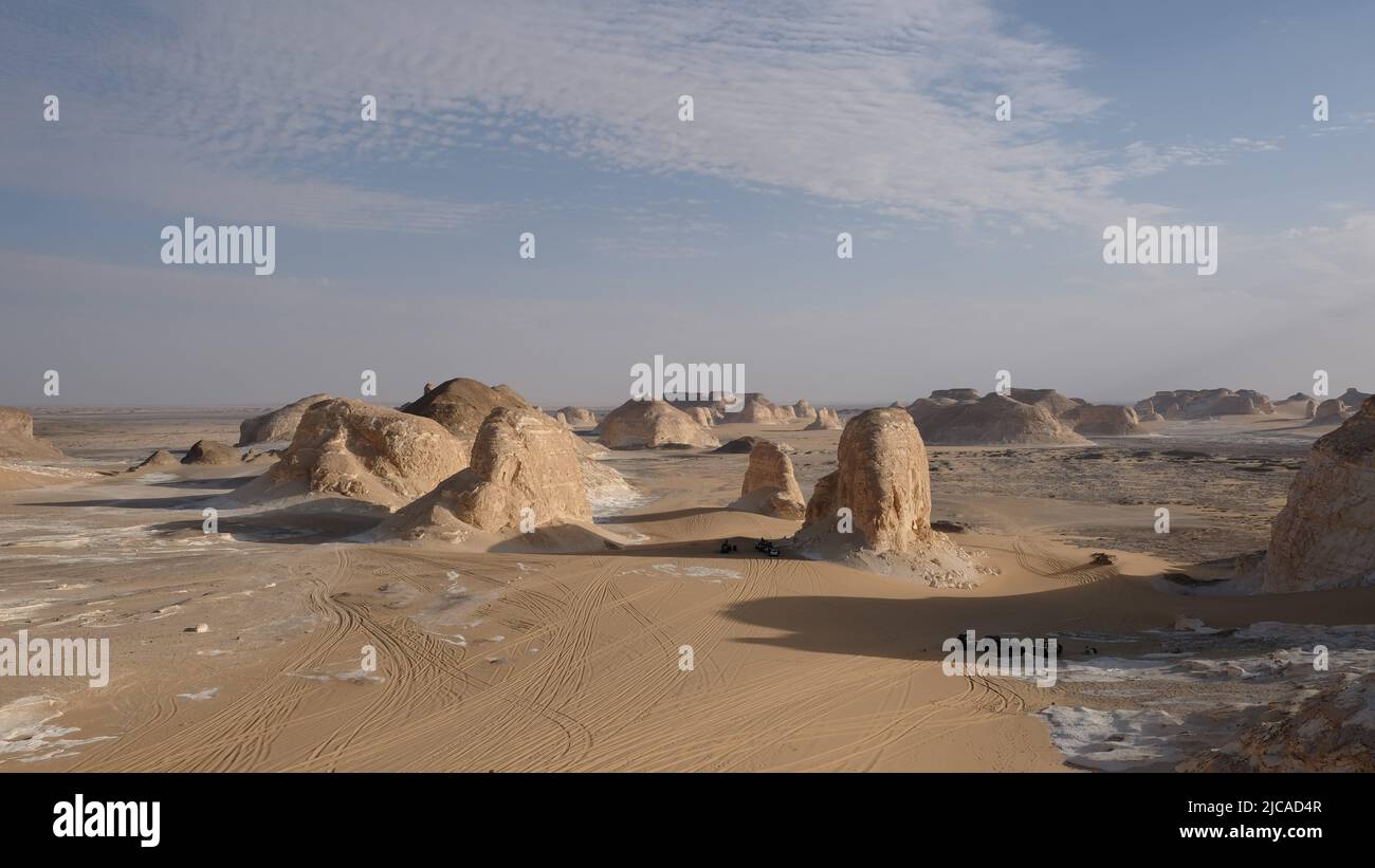 Célèbre désert blanc en Égypte Banque D'Images