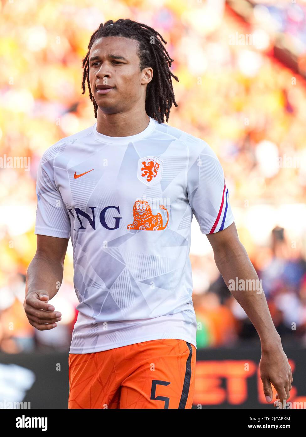 Rotterdam - Nathan ake des pays-Bas lors du match entre les pays-Bas et la  Pologne au Stadion Feijenoord de Kuip le 11 juin 2022 à Rotterdam, pays-Bas.  (Box to Box Pictures/Yannick Verhoeven