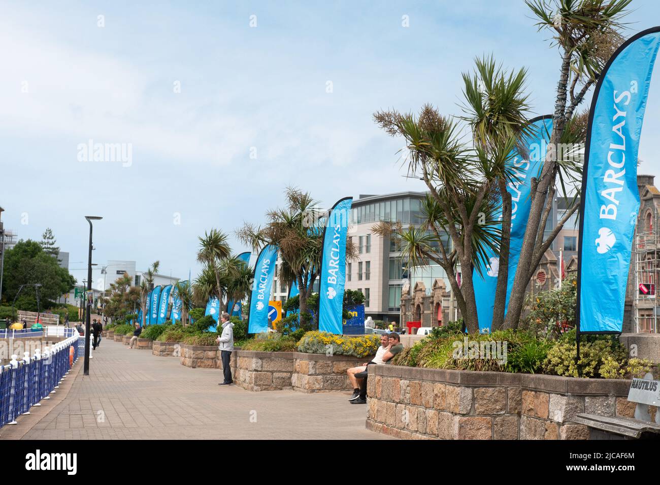 Barclays a parrainé le salon nautique international de Jersey à St Helier, Jersey Banque D'Images