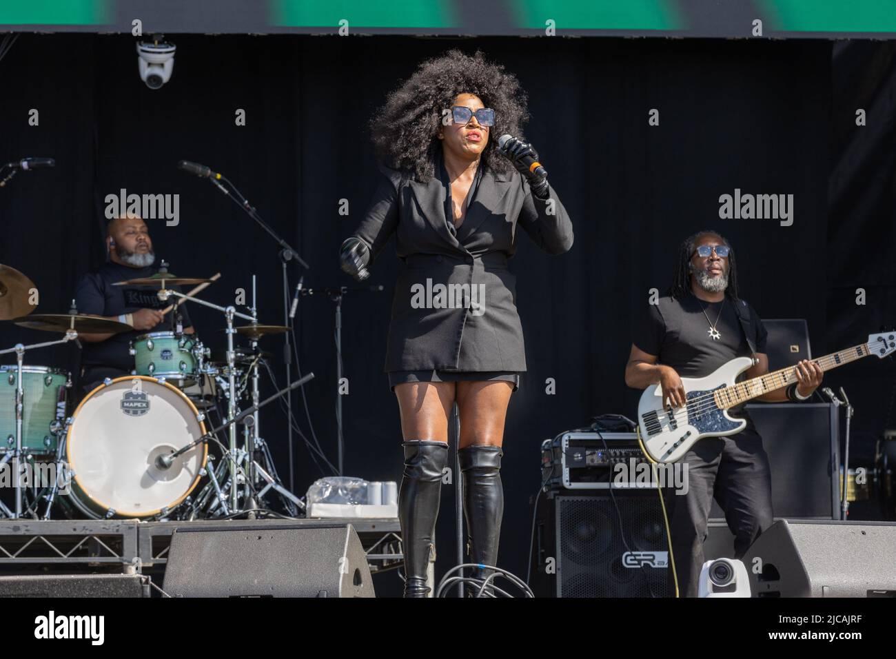 Cambridge, Royaume-Uni. 11th juin 2022. MICA Paris se produit au Cambridge Club Festival 2022 à Childerley Orchard à Cambridge. Crédit : SOPA Images Limited/Alamy Live News Banque D'Images