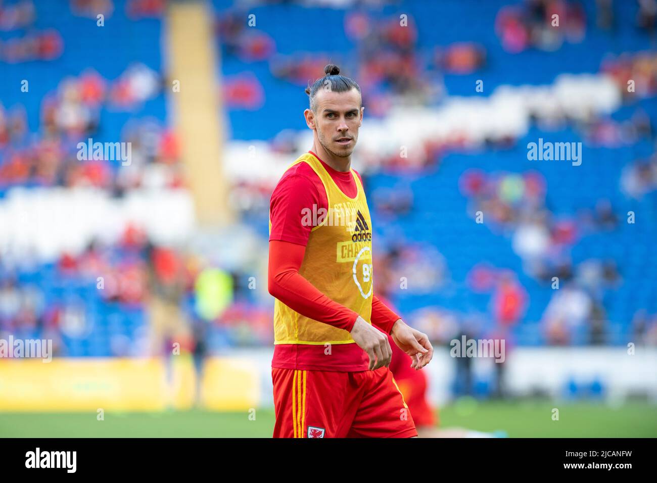 CARDIFF, ROYAUME-UNI. 11th juin 2022. Gareth Bale lors de la rencontre de l'UEFA Nations League 2022 entre le pays de Galles et la Belgique au stade de Cardiff City. (Photo par crédit : Andrew Dowling/Alay Live News Banque D'Images