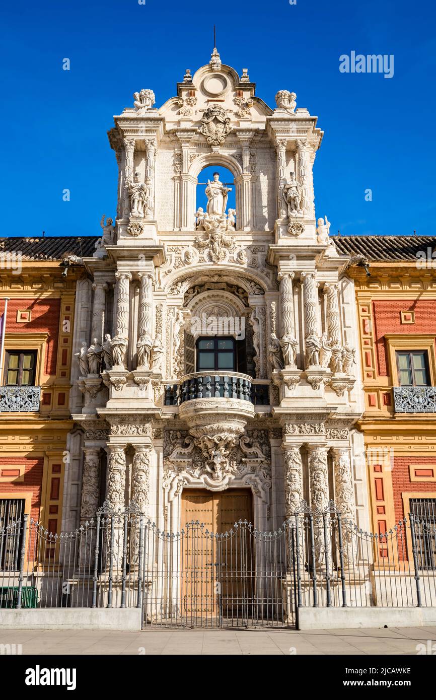 Palais San Telmo ou Junta de Andalucia dans la ville de Séville. Espagne Banque D'Images