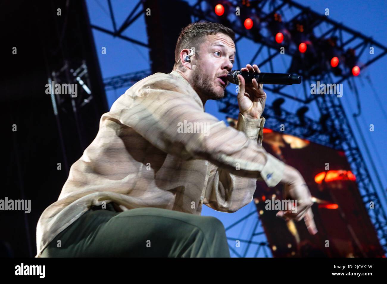 Milan, Italie. 11th juin 2022. Imaginez les dragons en concert au festival IDAYS à Milan, en Italie, sur 11 juin 2022. Crédit: Mairo Cinquetti/Alamy Live News Banque D'Images