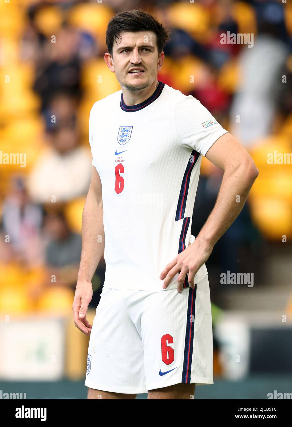 Wolverhampton, Angleterre, 11th juin 2022. Harry Maguire d'Angleterre lors du match de l'UEFA Nations League à Molineux, Wolverhampton. Le crédit photo doit être lu : Darren Staples / Sportimage Banque D'Images