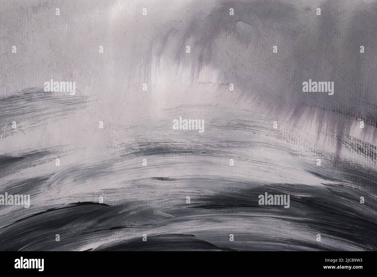 texture d'arrière-plan aquarelle peinte en gris monochrome Banque D'Images
