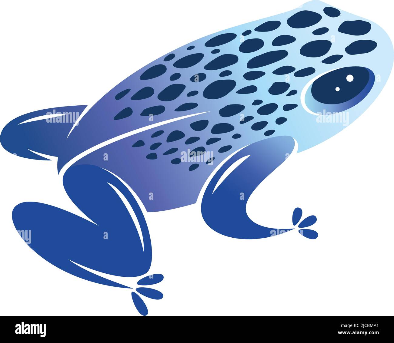 Illustration de Blue poison Dart Frog Illustration de Vecteur