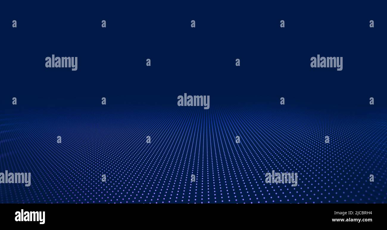 Technologie de plancher abstraite avec lumière LED bleue. Concept métaverse de technologie. Banque D'Images