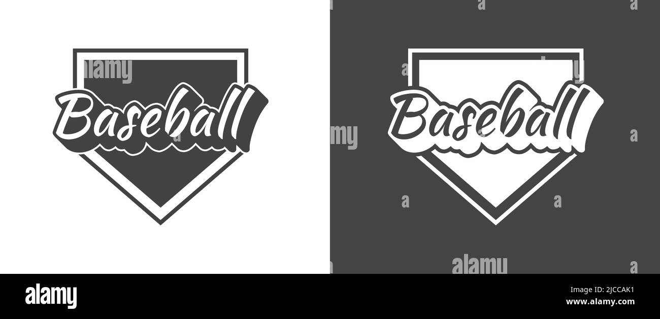 Logo de base-ball Vector. Vecteur de modèle de signature. Modèle de conception. Illustration de Vecteur