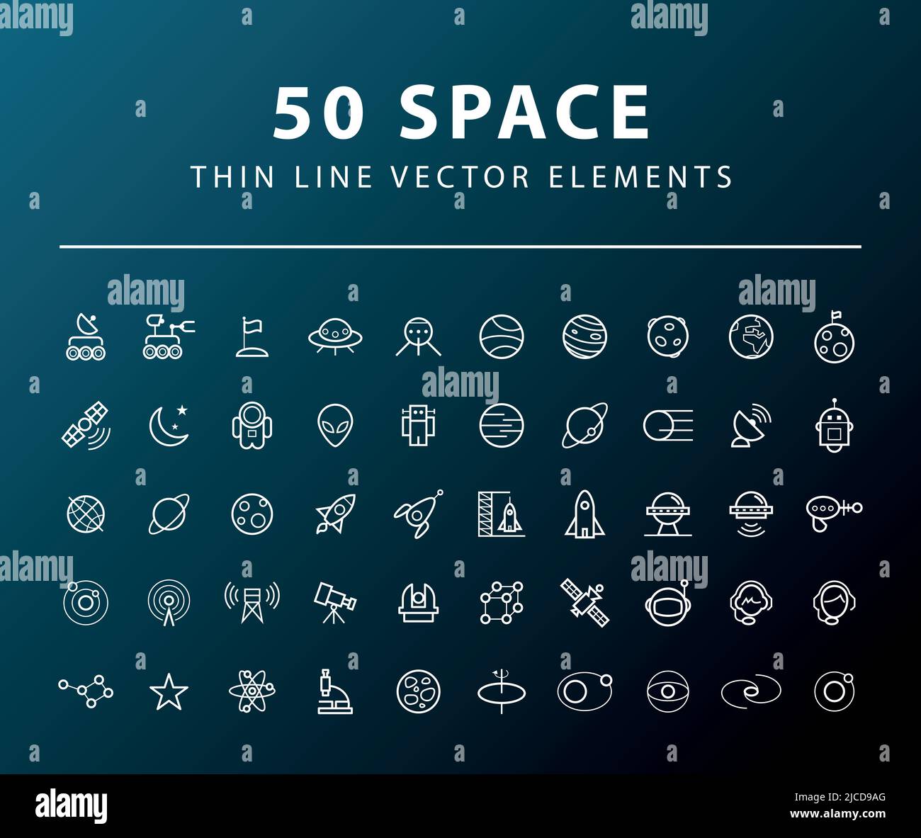vecteurs d'espace Illustration de Vecteur