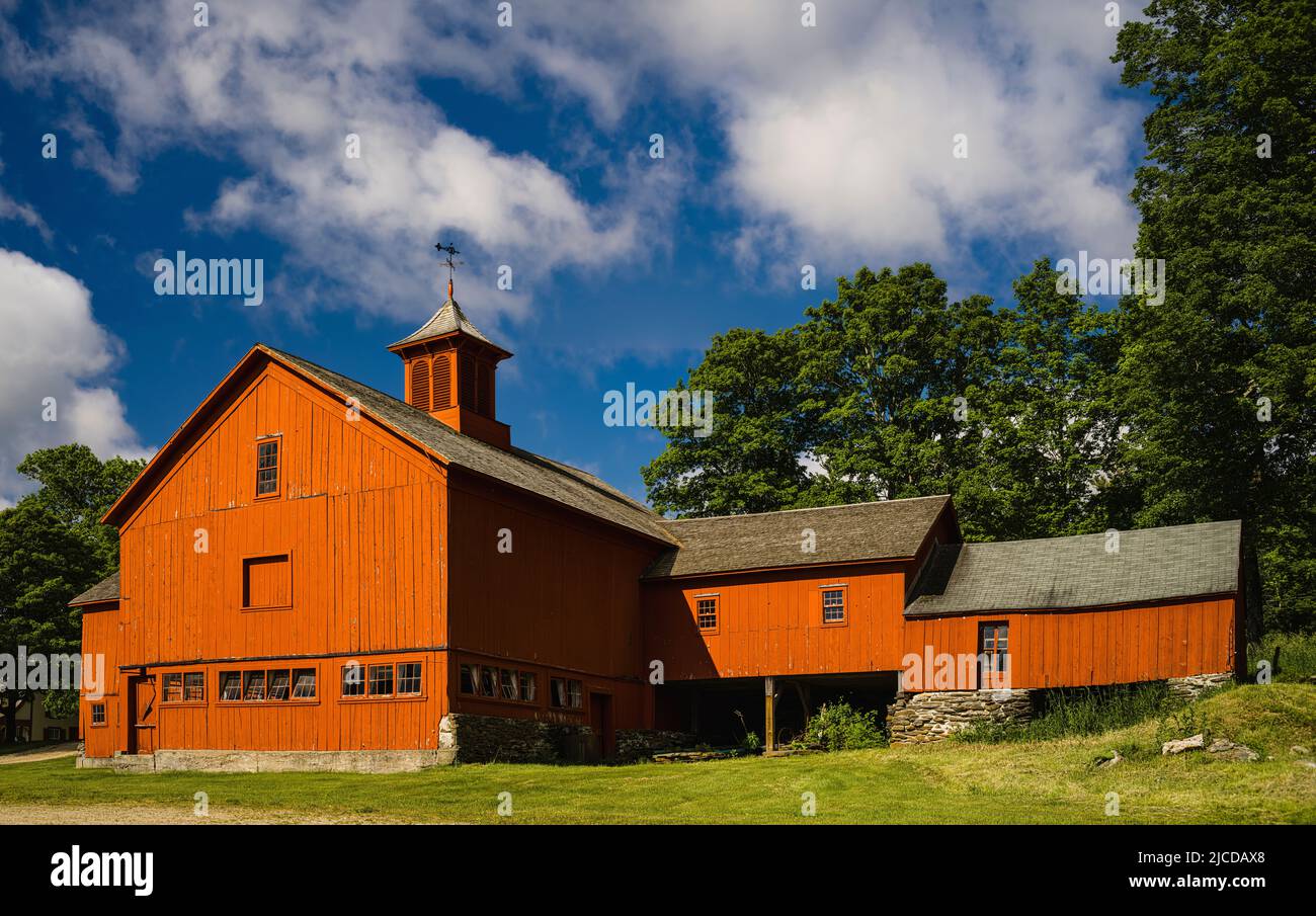 Barn William Cullen Bryant Homestead   Cummington, Massachusetts, États-Unis Banque D'Images