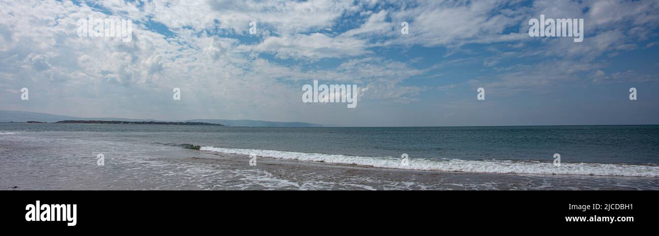 La plage d'Aber Dyfi pays de Galles Banque D'Images