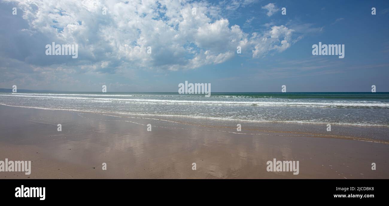 La plage d'Aber Dyfi pays de Galles Banque D'Images