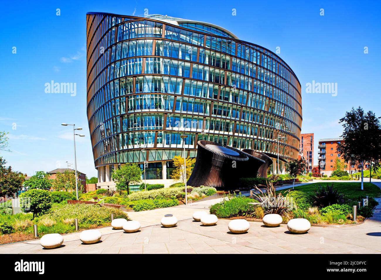 Futeristic Building, Manchester, Angleterre Banque D'Images