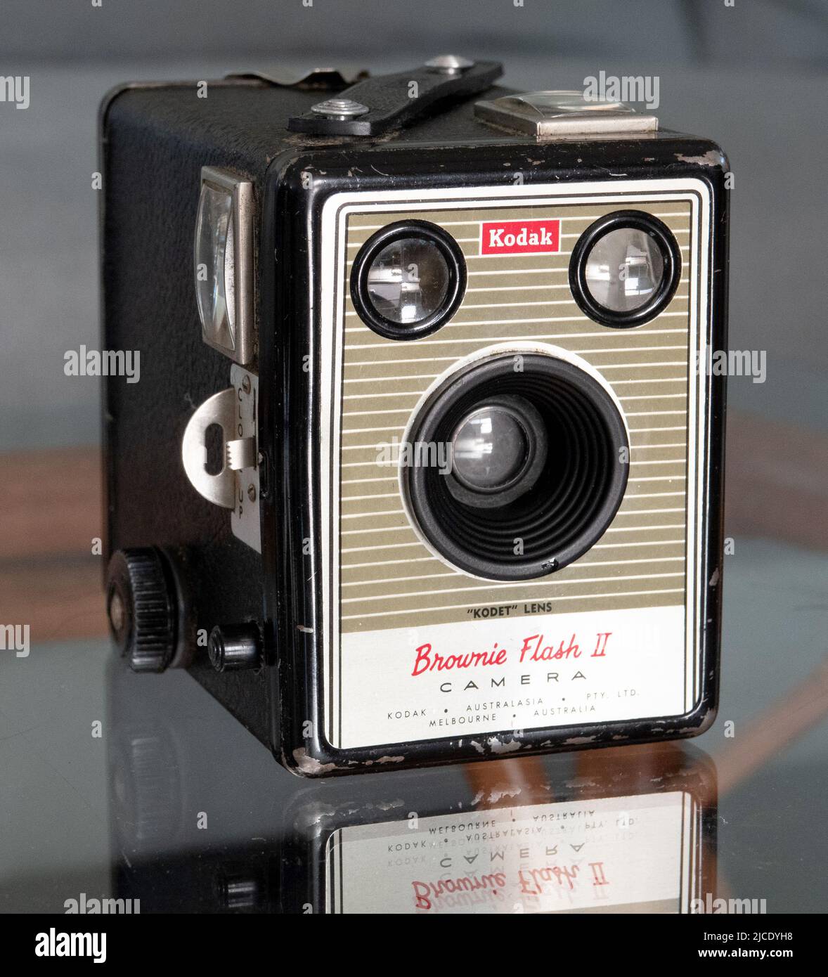Appareil photo KODAK brownie flash II Banque D'Images