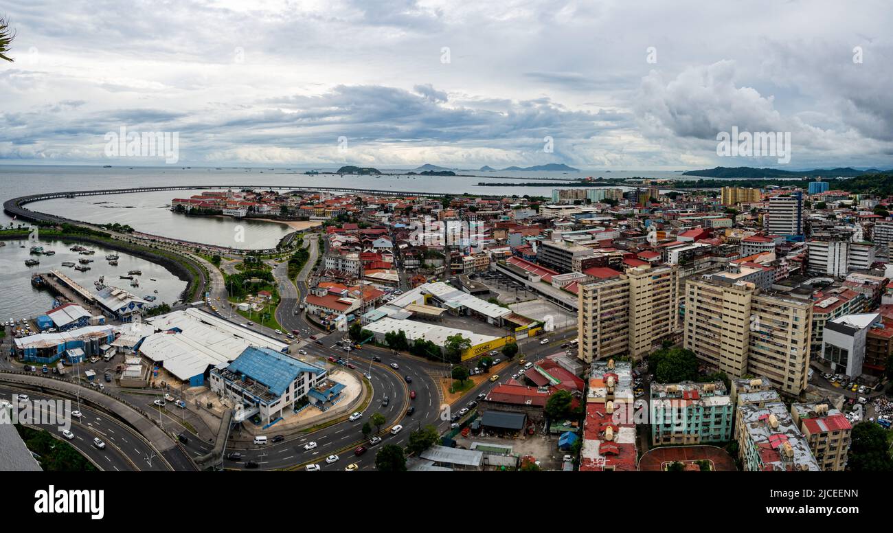 Vue de Casco Viejo .Panama Banque D'Images