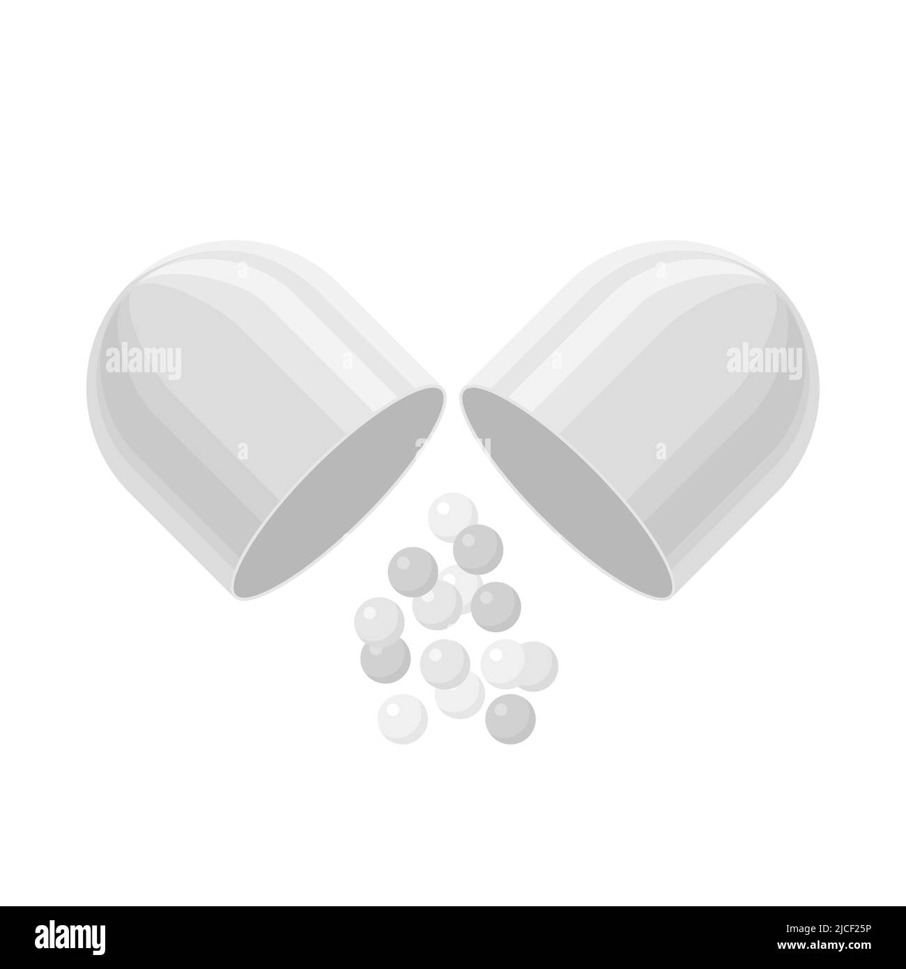 Pilules et médicaments vecteur blanc icône réaliste Illustration de Vecteur