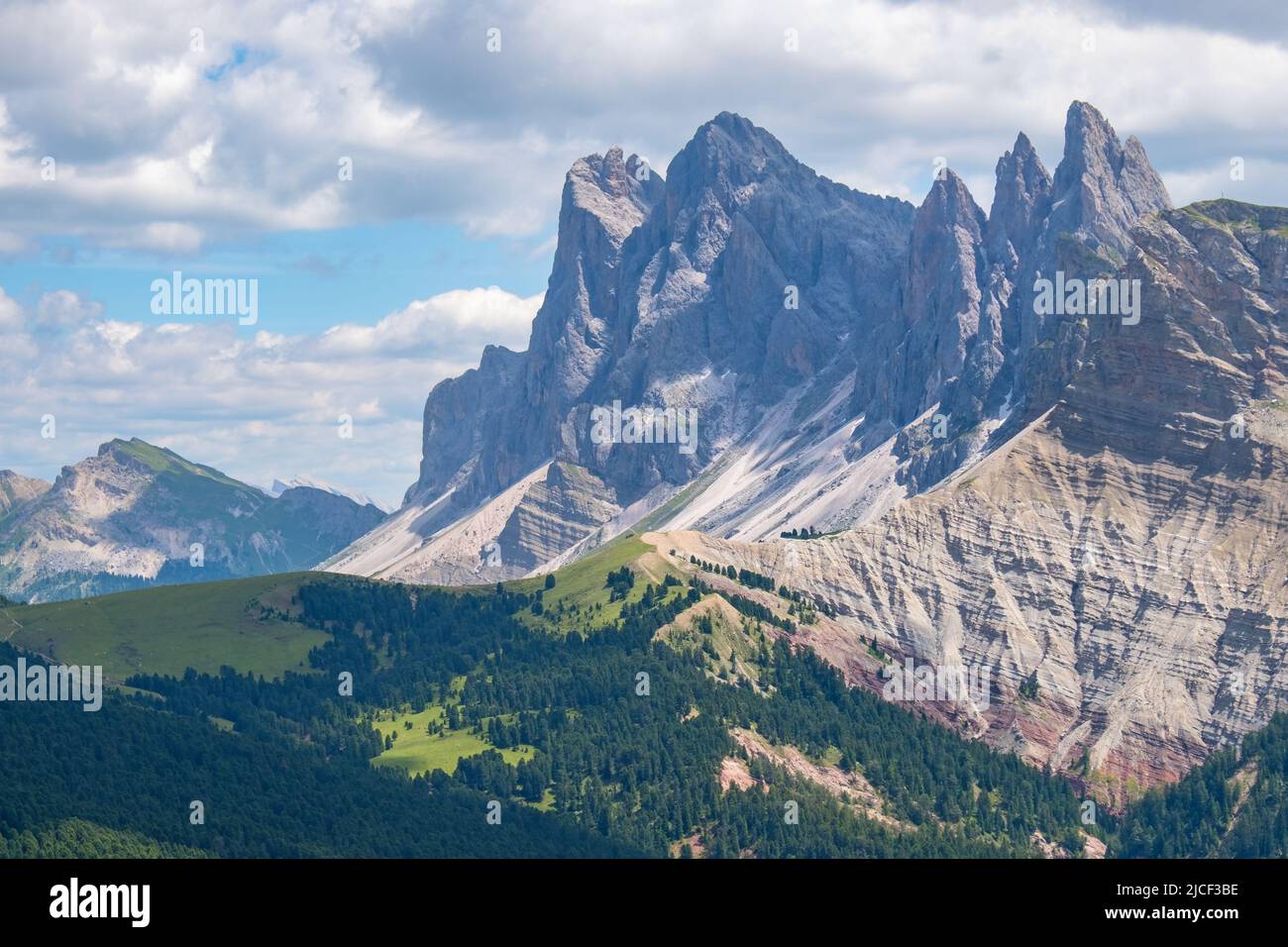 Odle dans les Dolomites Banque D'Images