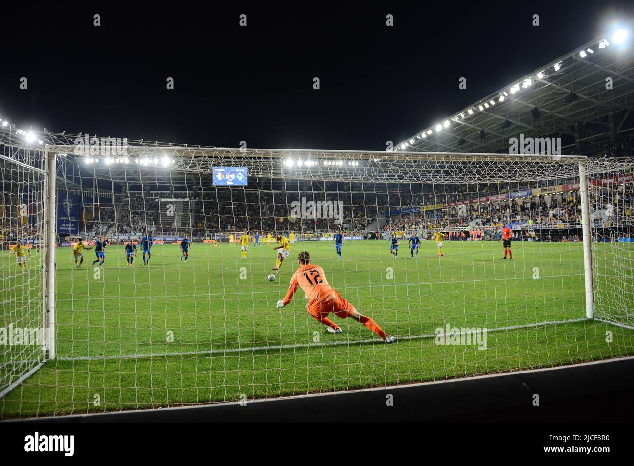 George Puscas pendant la Roumanie contre la Finlande , Bucarest 11.06.2022 , UEFA Nations League 2022,Cristi Stavri Banque D'Images