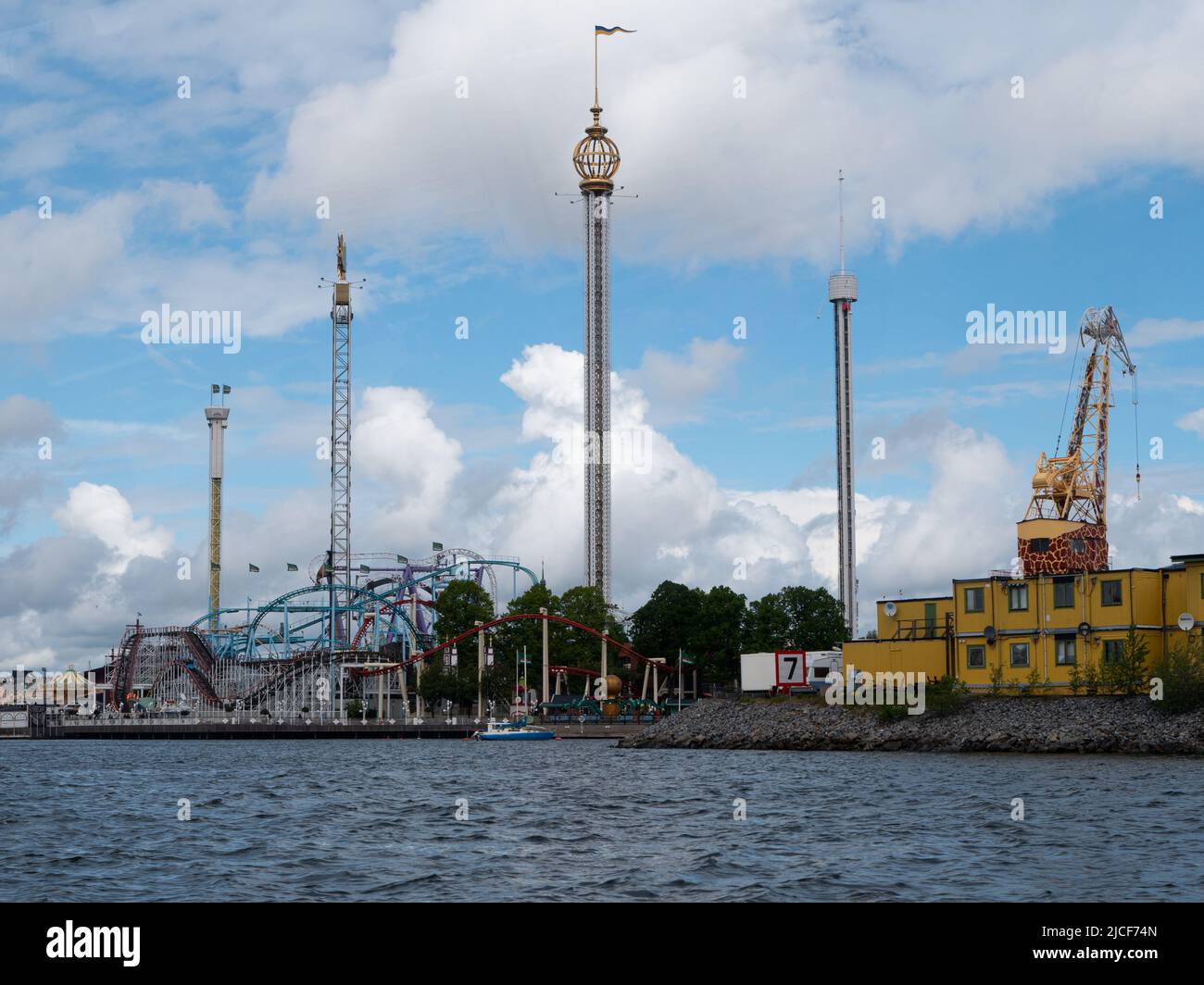 Le parc d'attractions Gröna Lund à Stockholm Banque D'Images