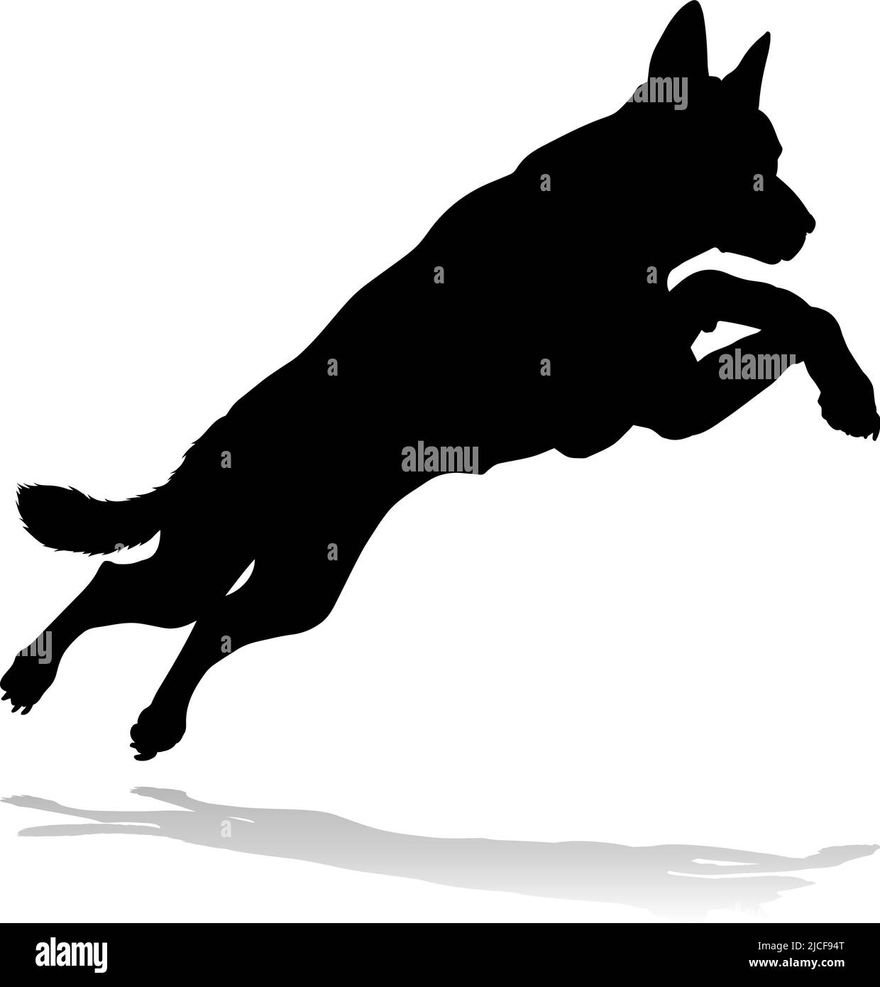 Silhouette chien Animal de compagnie Illustration de Vecteur