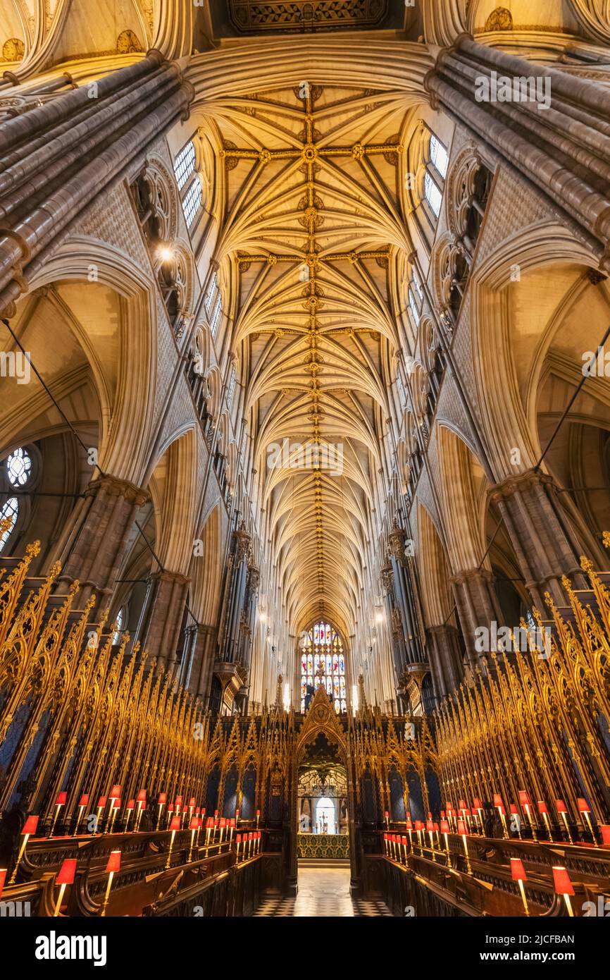 Angleterre, Londres, Westminster Abbey, The Choir Banque D'Images
