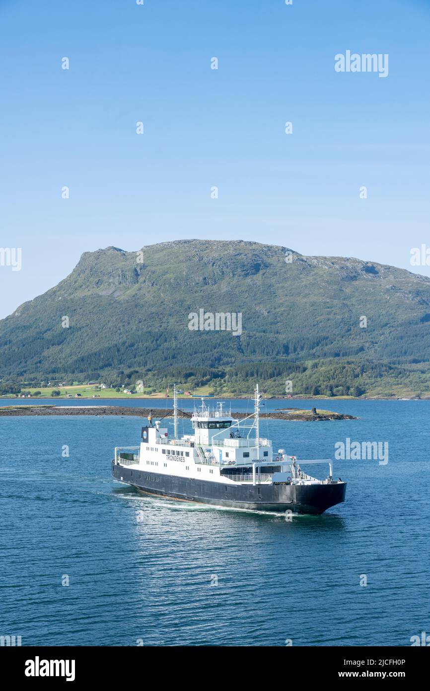 Norvège, Nordland, Nesna, ferry pour voitures et passagers. Banque D'Images
