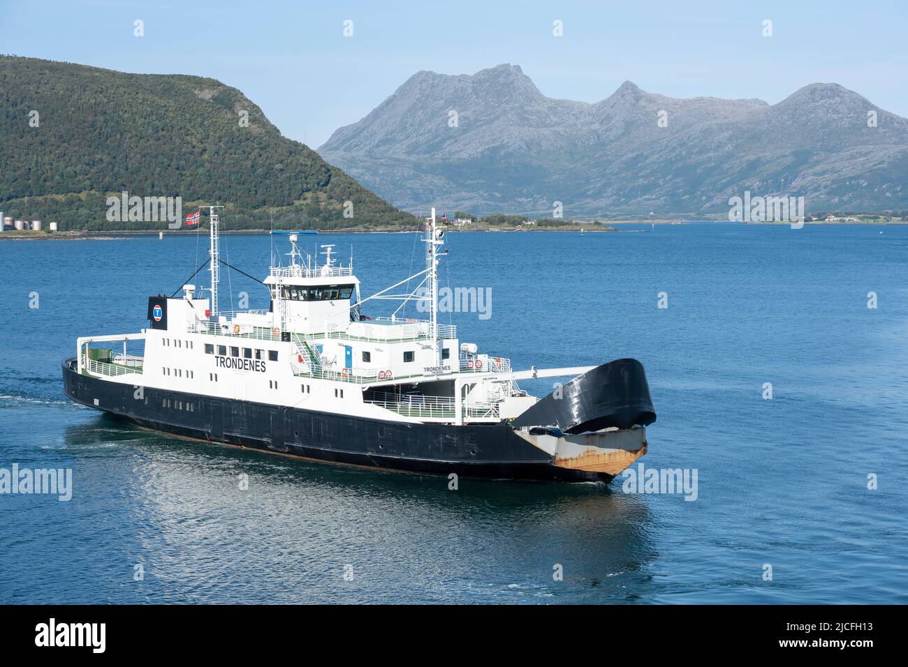 Norvège, Nordland, Nesna, ferry pour voitures et passagers. Banque D'Images