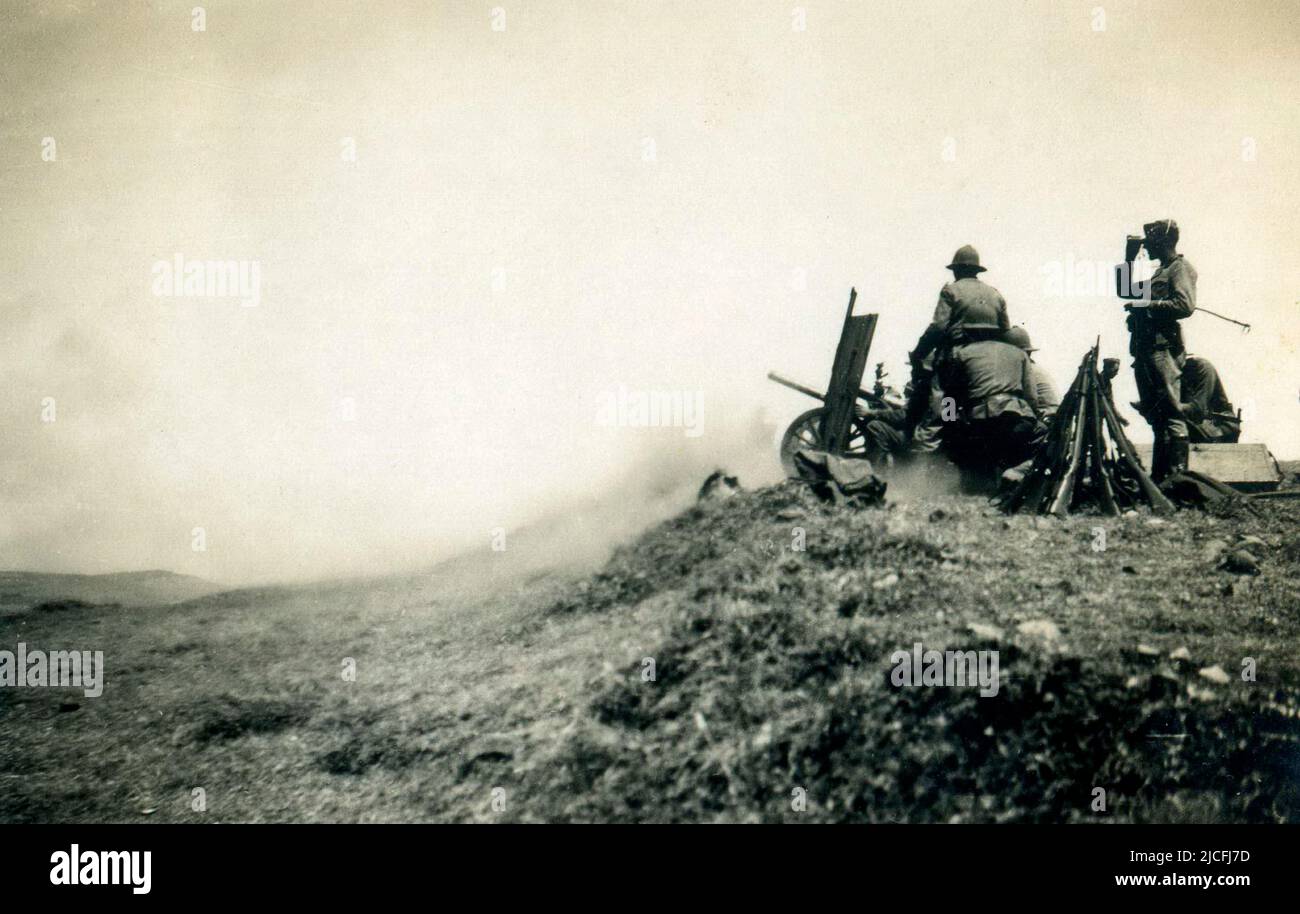 Éthiopie, guerre de l'Éthiopie 1935, Amba Aradam, opérations de guerre Banque D'Images