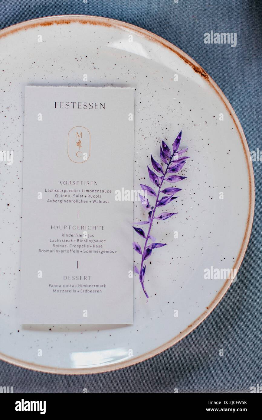 Toujours la vie - série - cartes d'invitation, cartes de mariage, carte de menu, décoration Banque D'Images