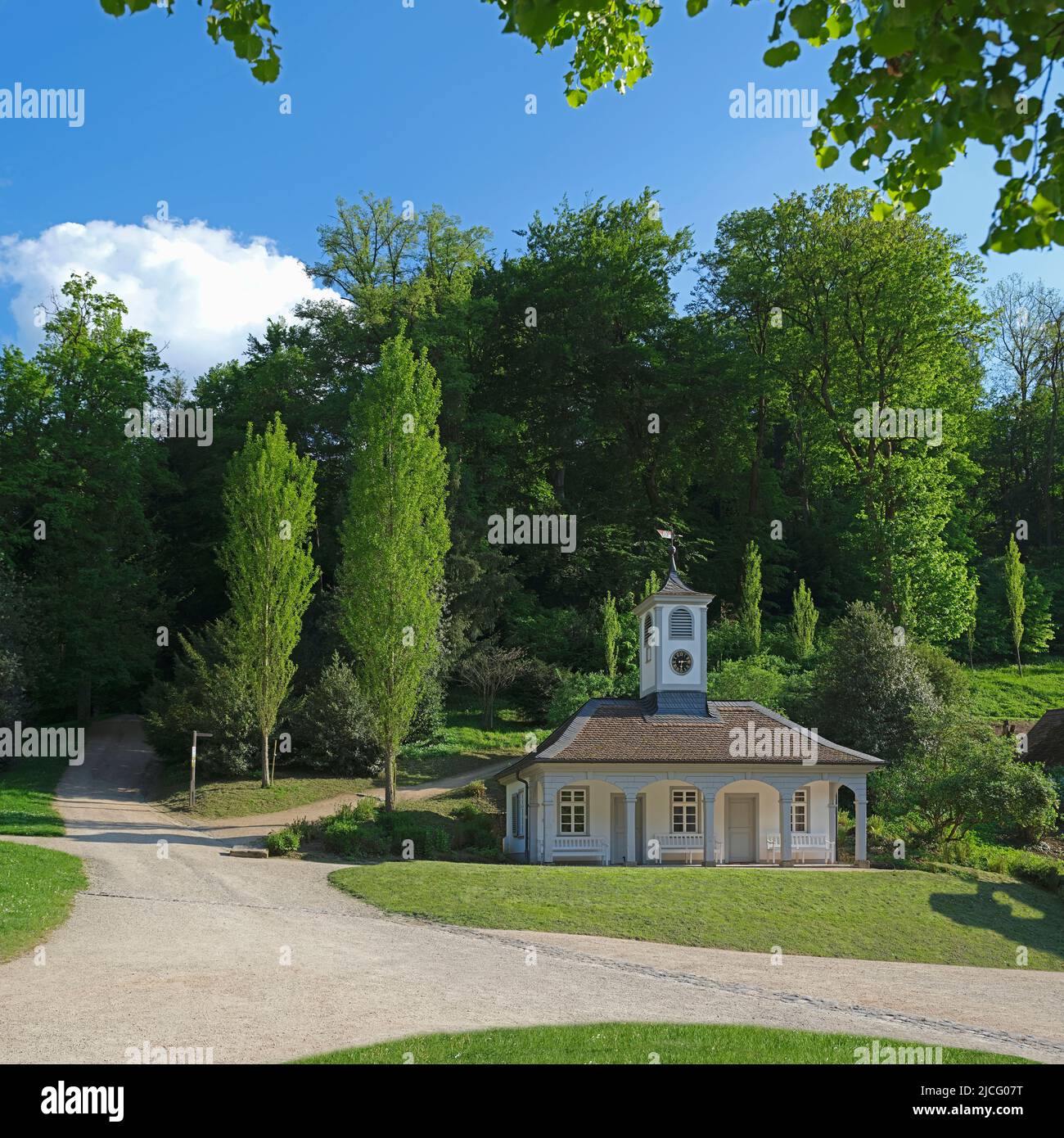 Parc national Fürstenlager, Garde, Bensheim-Auerbach, Odenwald, Hesse, Allemagne Banque D'Images