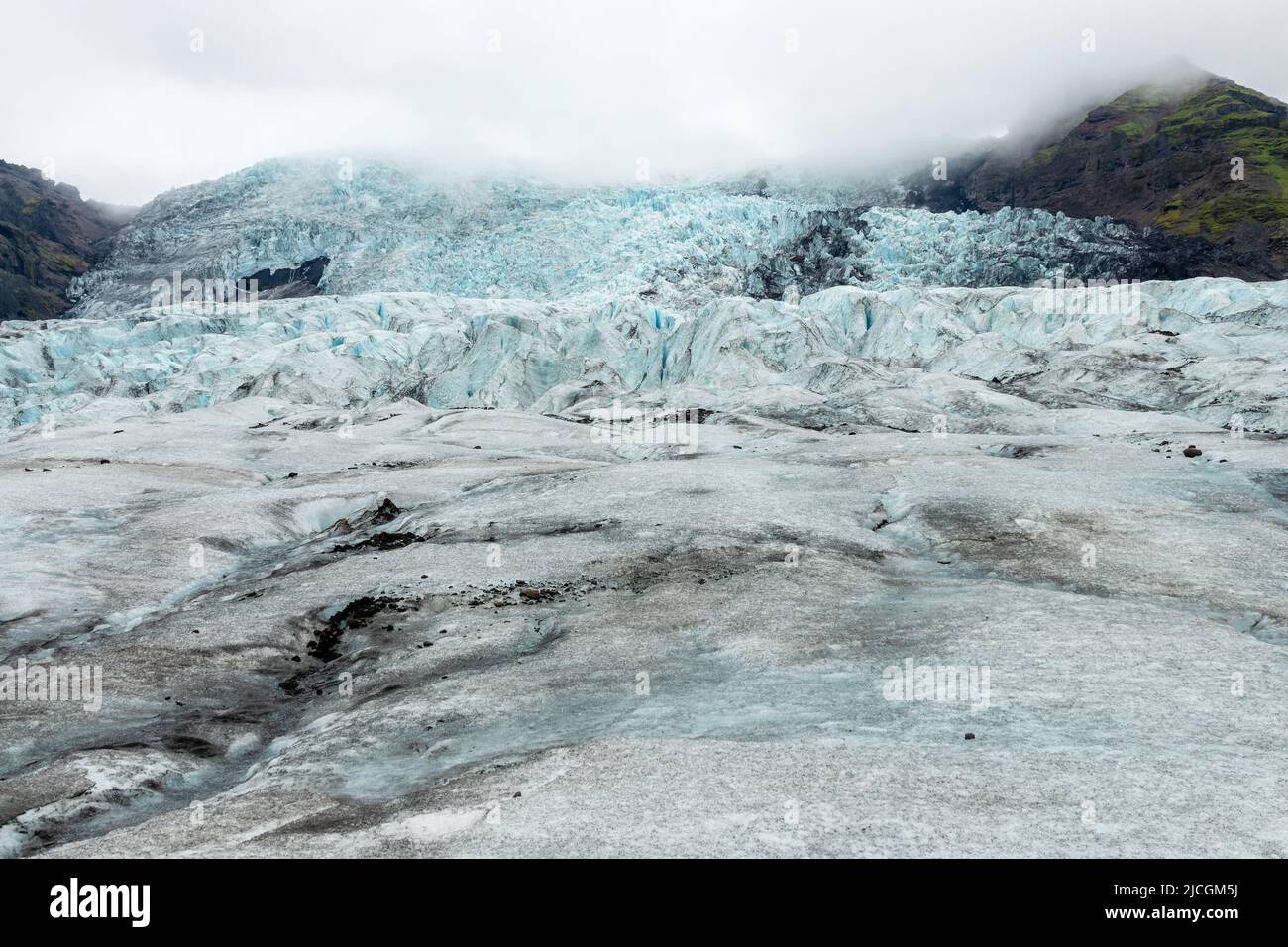 Glacier de Vatnajokull près de Skaftafell, Islande Banque D'Images