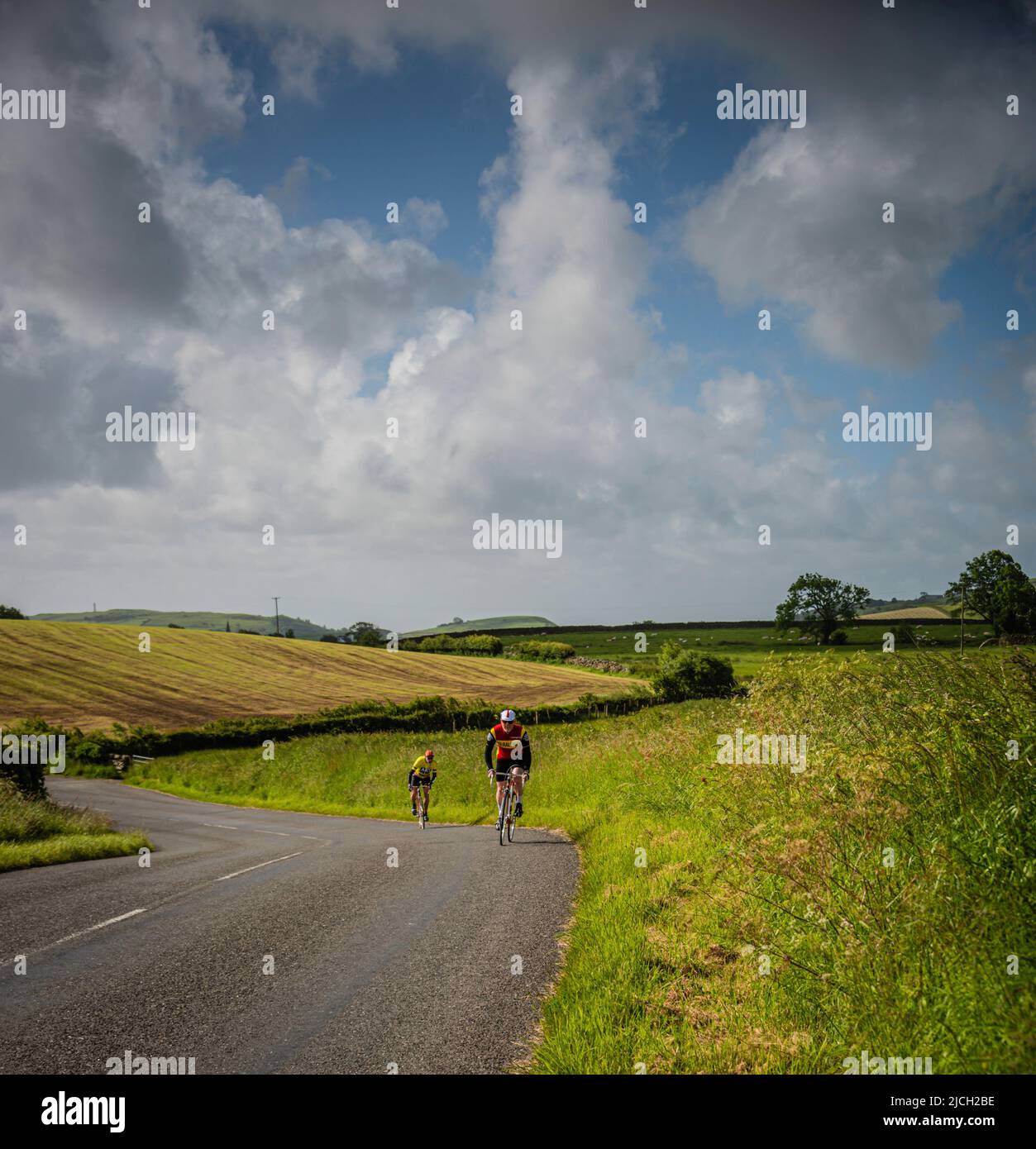 Veloretro millésime cyclisme, Ulverston, Cumbria, Royaume-Uni. Banque D'Images