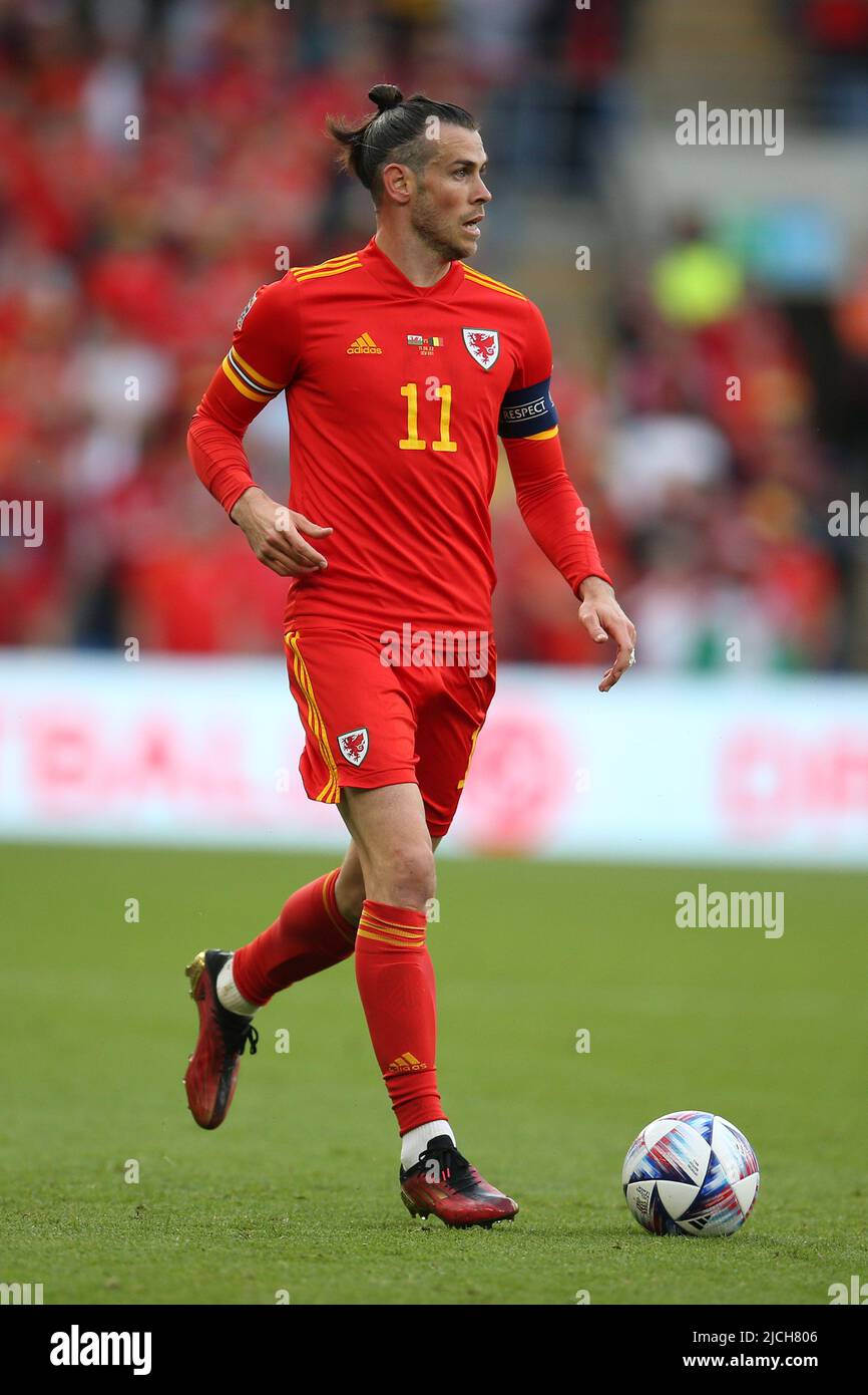 Gareth Bale du pays de Galles en action. Ligue des Nations de l'UEFA, match du groupe D, pays de Galles contre Belgique au stade de Cardiff, dans le sud du pays de Galles, samedi 1 Banque D'Images