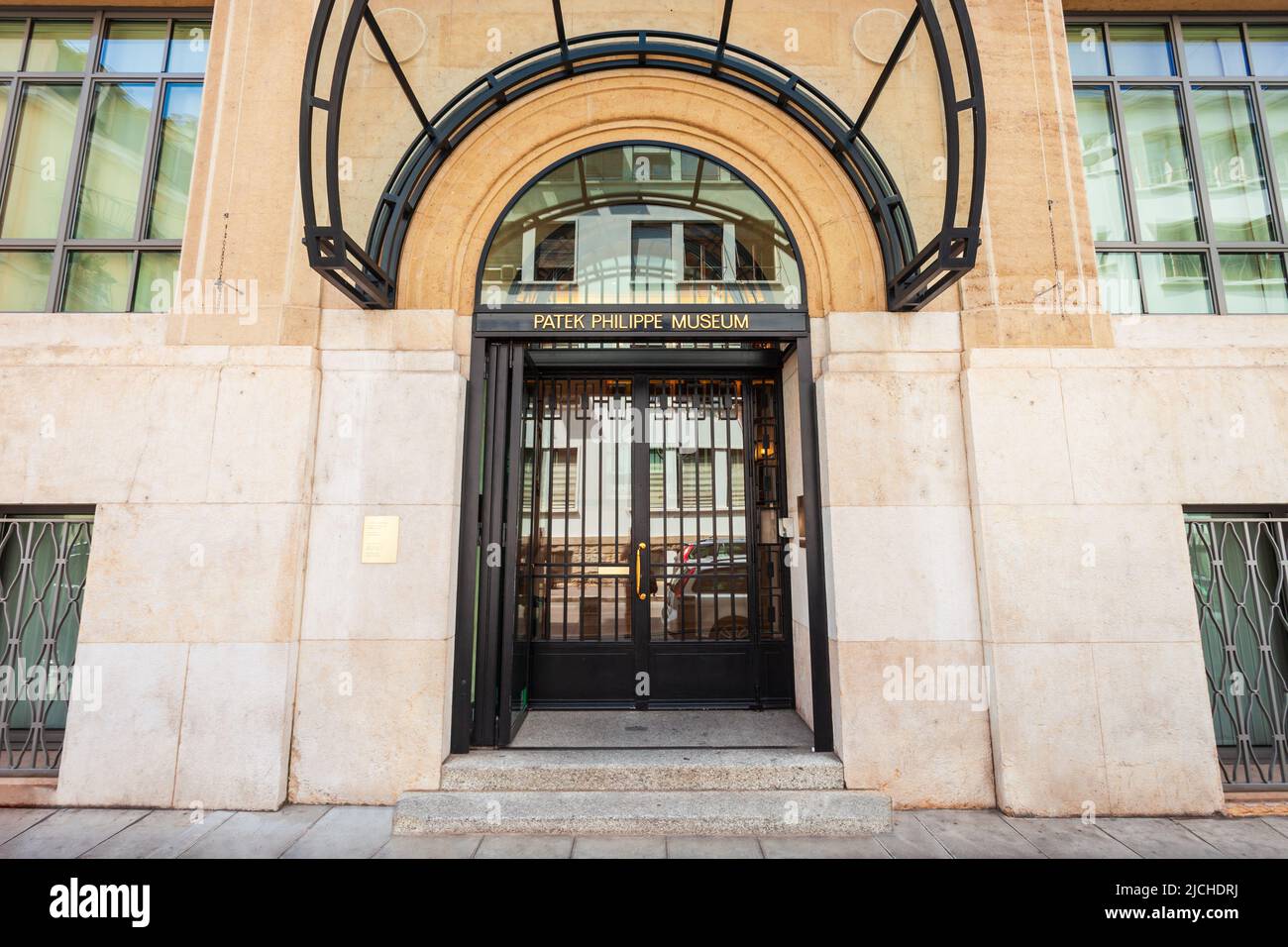 Patek Philippe et le musée de l'horloge est situé dans la ville de Genève en Suisse Banque D'Images