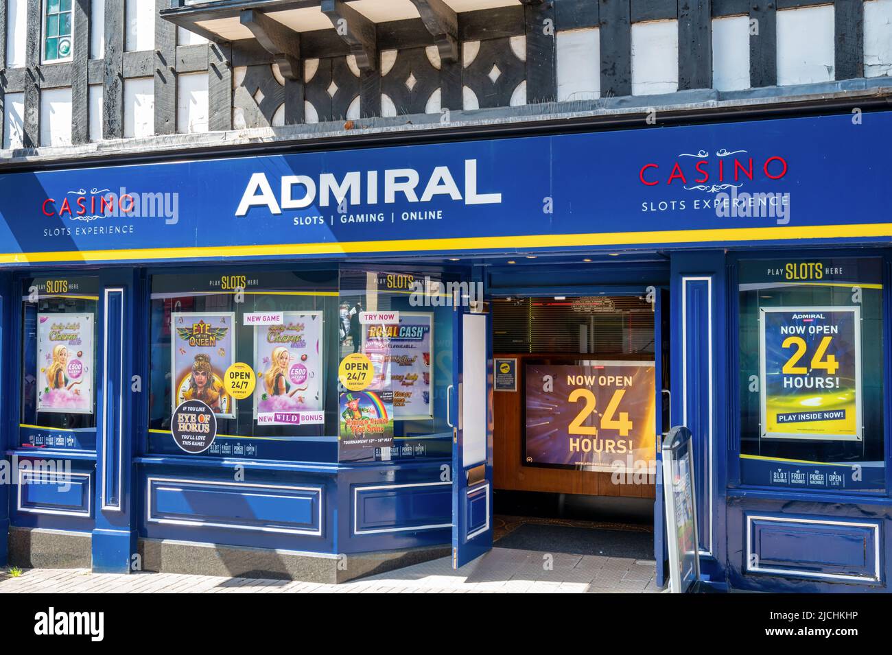 Chesterfield, Royaume-Uni- 14 mai 2022: Admiral Casino and Slots à Chesterfield, Angleterre Banque D'Images